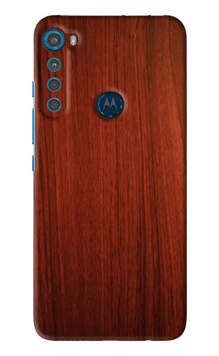 Wooden Plain Pattern Motorola Moto One Fusion Plus Back Skin Wrap
