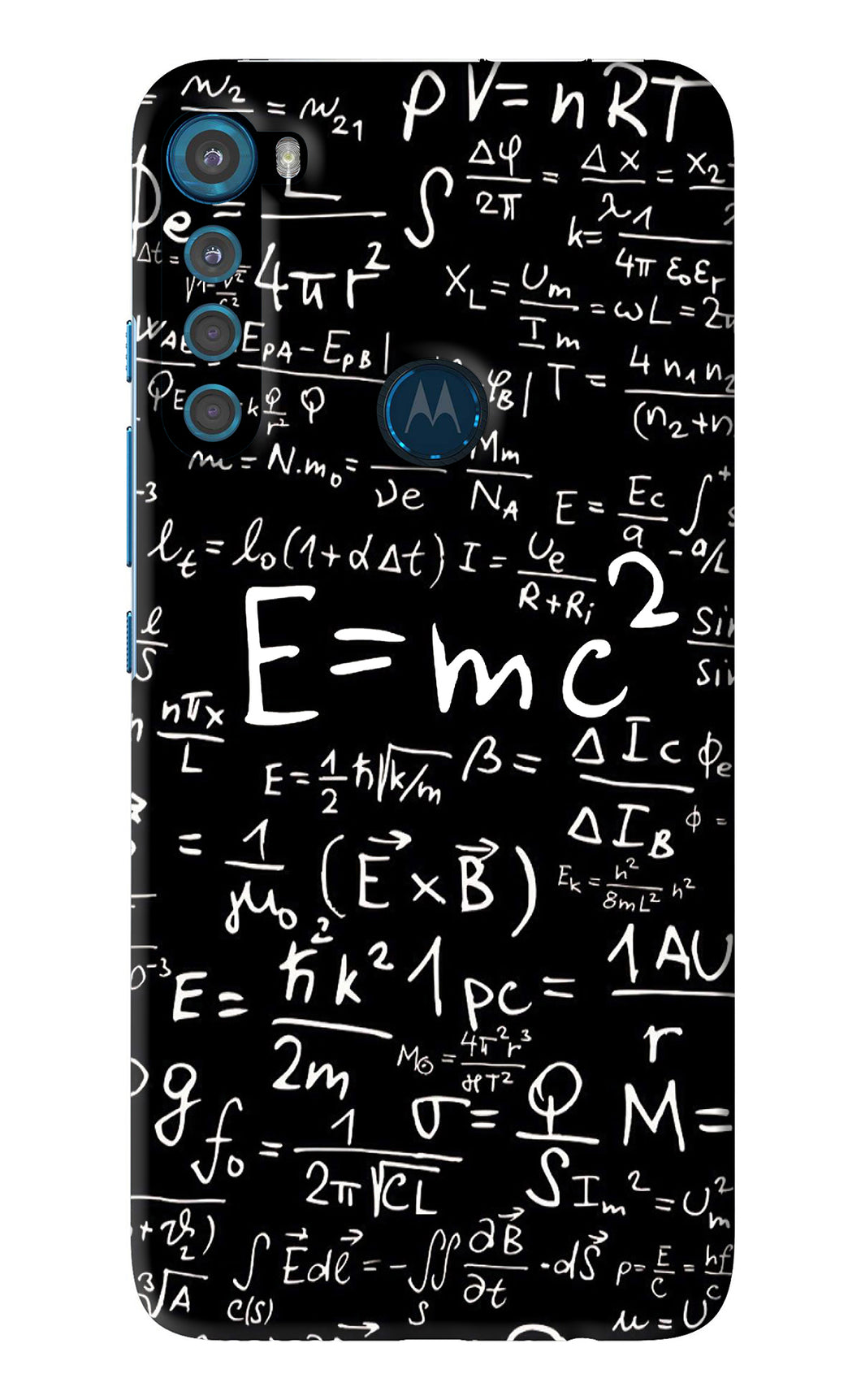 Physics Albert Einstein Formula Motorola Moto One Fusion Plus Back Skin Wrap