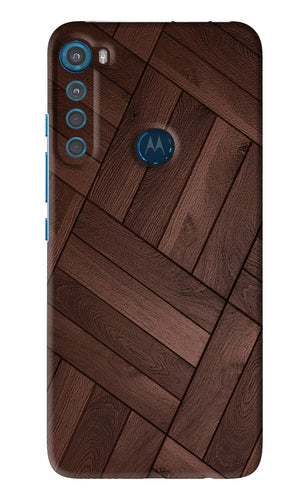 Wooden Texture Design Motorola Moto One Fusion Plus Back Skin Wrap