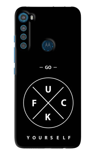 Go Fuck Yourself Motorola Moto One Fusion Plus Back Skin Wrap