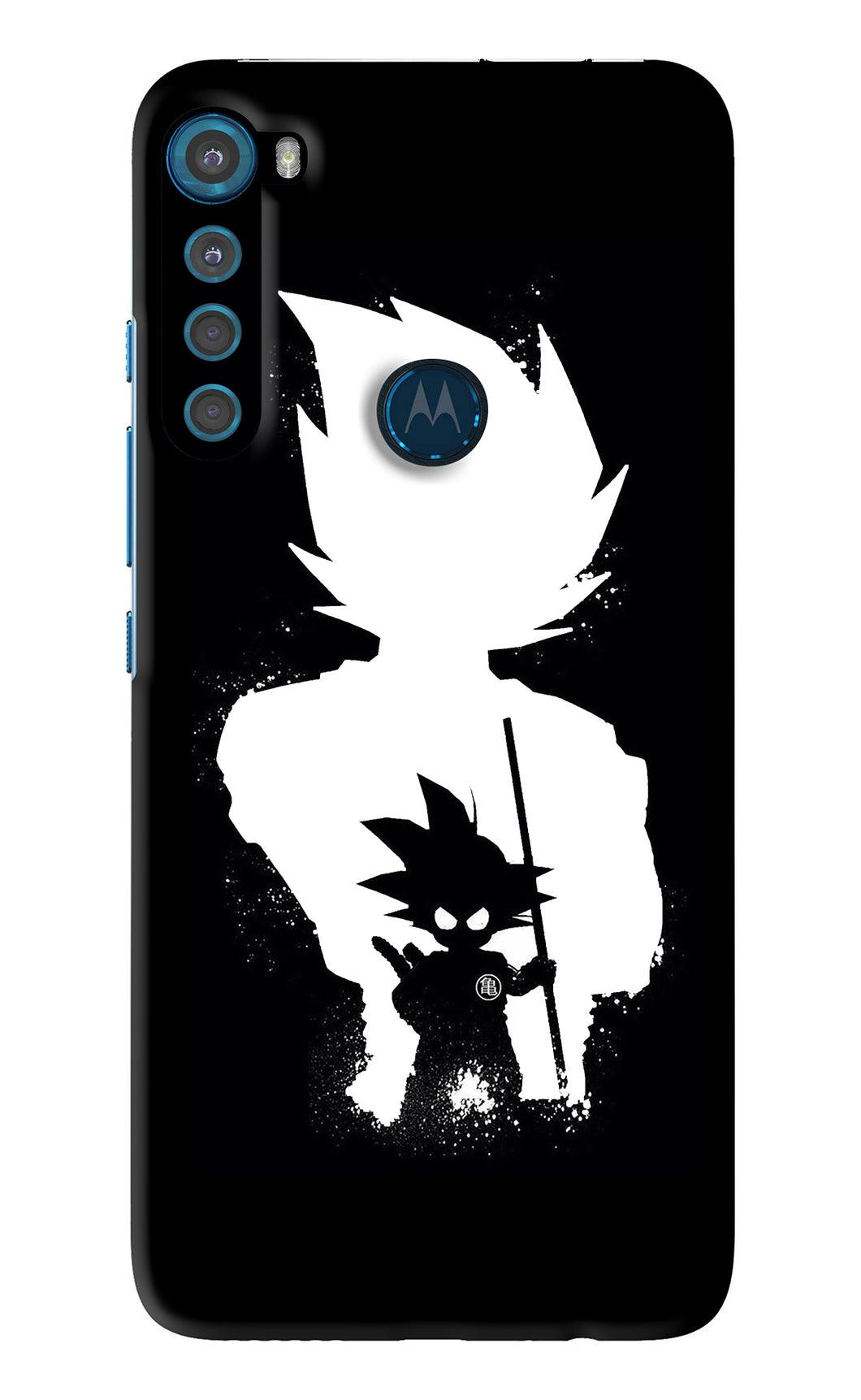 Goku Shadow Motorola Moto One Fusion Plus Back Skin Wrap