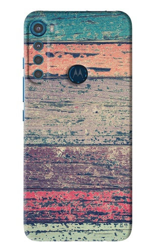 Colourful Wall Motorola Moto One Fusion Plus Back Skin Wrap