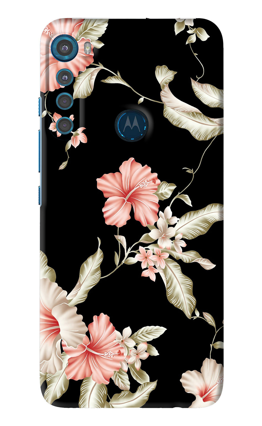 Flowers 2 Motorola Moto One Fusion Plus Back Skin Wrap