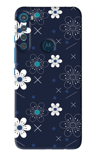 Flowers 4 Motorola Moto One Fusion Plus Back Skin Wrap