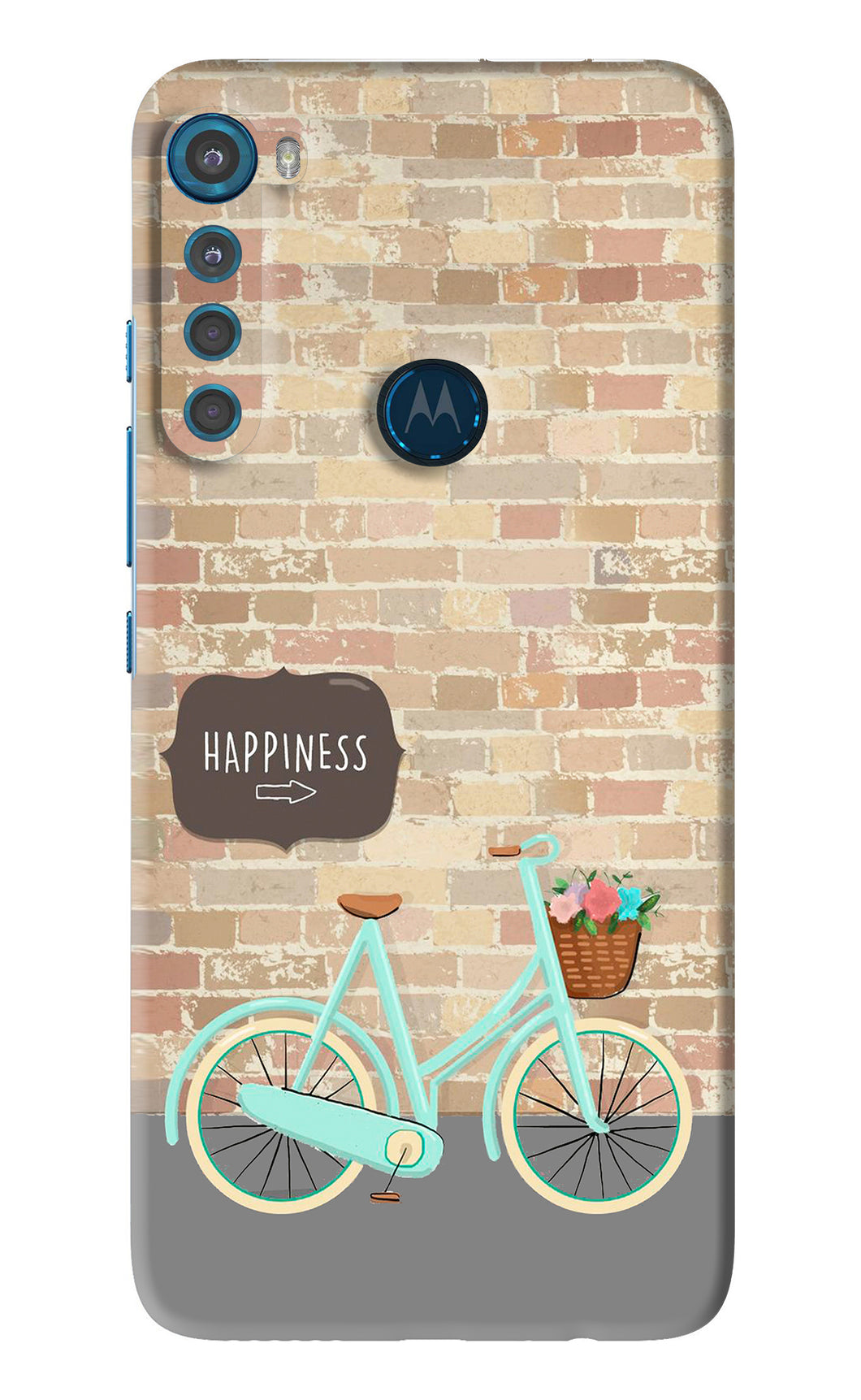 Happiness Artwork Motorola Moto One Fusion Plus Back Skin Wrap