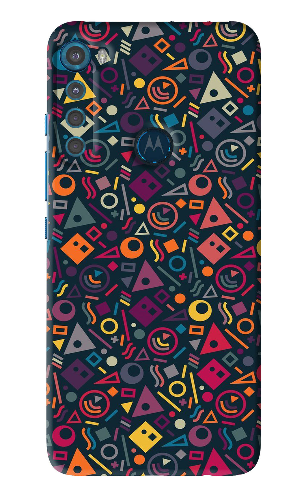 Geometric Abstract Motorola Moto One Fusion Plus Back Skin Wrap