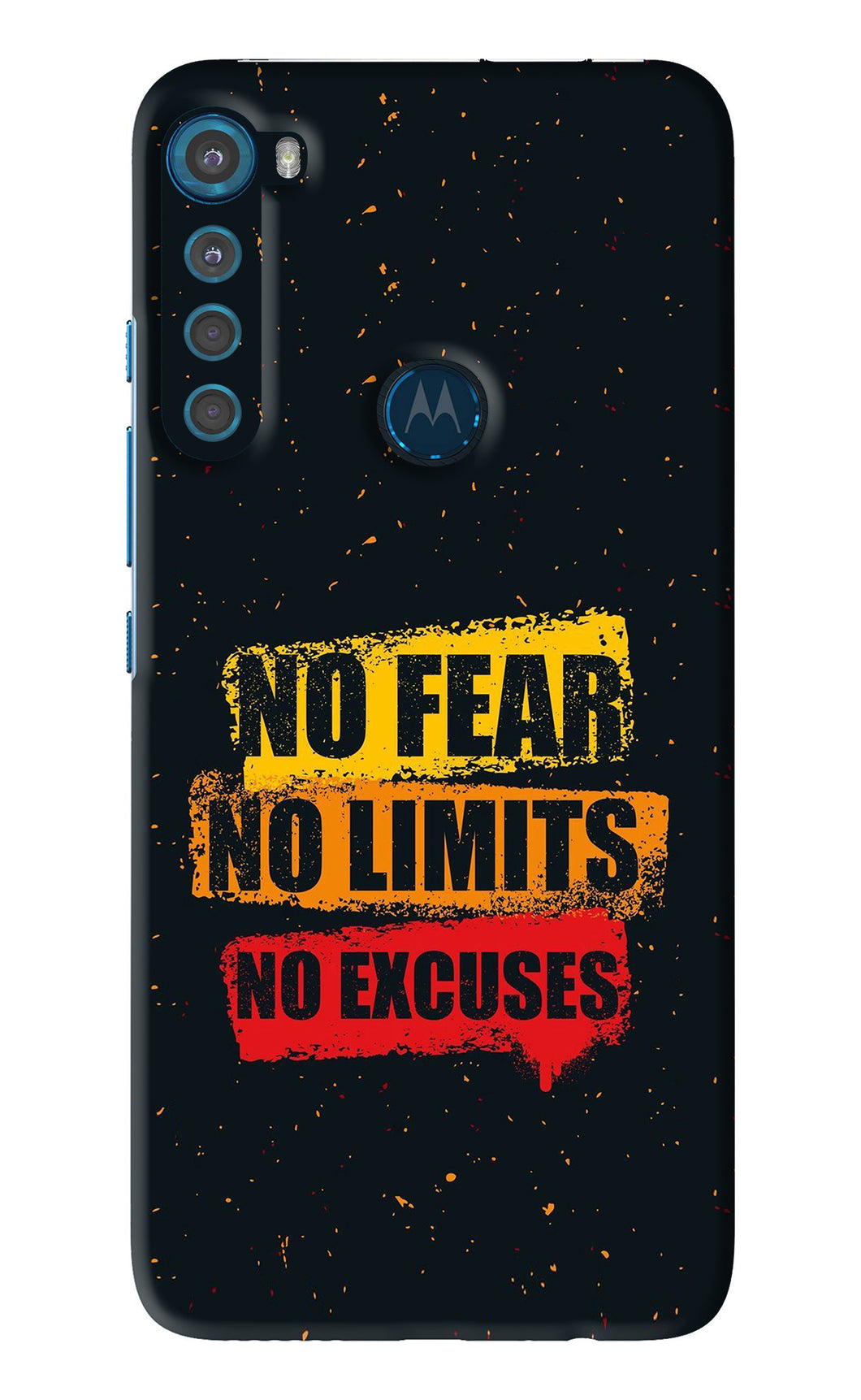 No Fear No Limits No Excuses Motorola Moto One Fusion Plus Back Skin Wrap