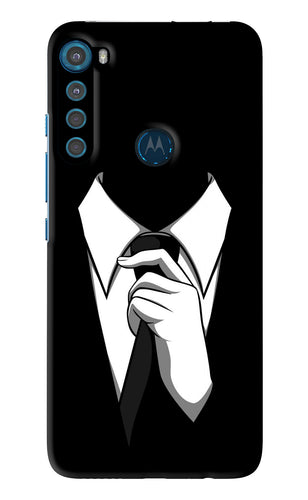 Black Tie Motorola Moto One Fusion Plus Back Skin Wrap