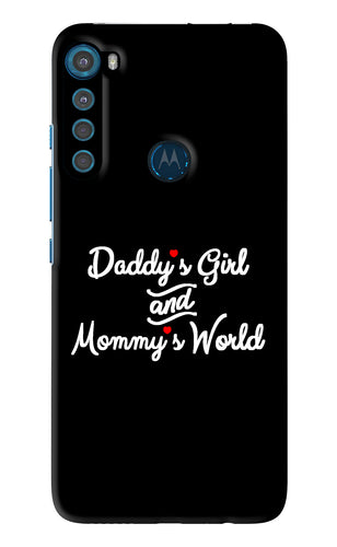 Daddy's Girl and Mommy's World Motorola Moto One Fusion Plus Back Skin Wrap