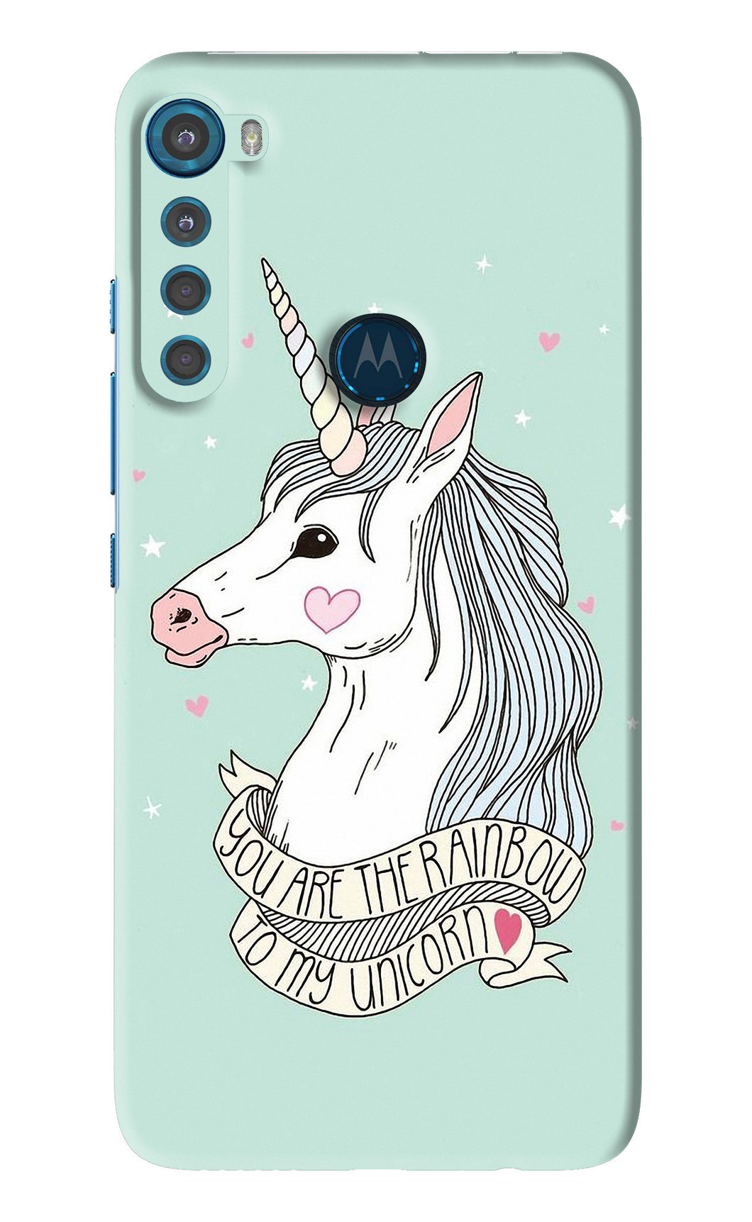 Unicorn Wallpaper Motorola Moto One Fusion Plus Back Skin Wrap