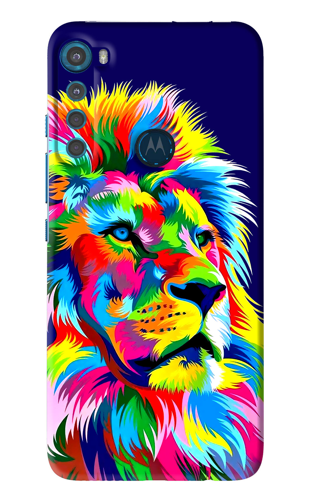 Vector Art Lion Motorola Moto One Fusion Plus Back Skin Wrap