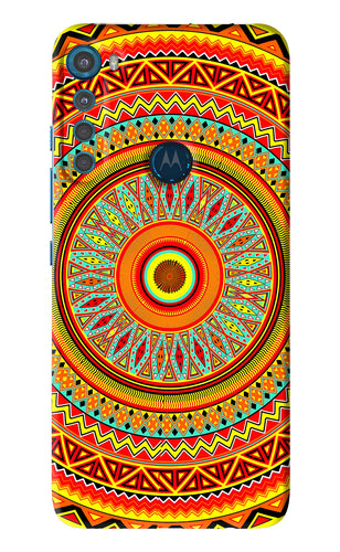 Mandala Pattern Motorola Moto One Fusion Plus Back Skin Wrap