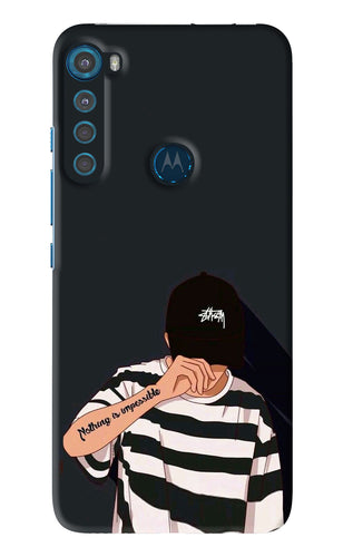Aesthetic Boy Motorola Moto One Fusion Plus Back Skin Wrap