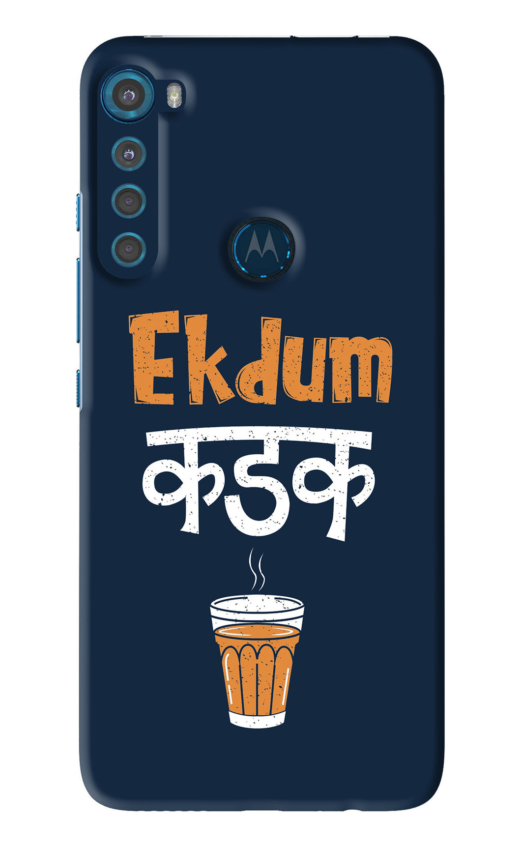 Ekdum Kadak Chai Motorola Moto One Fusion Plus Back Skin Wrap