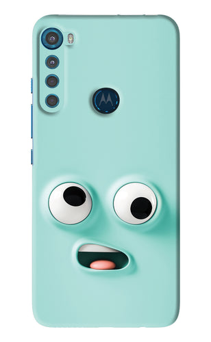 Silly Face Cartoon Motorola Moto One Fusion Plus Back Skin Wrap