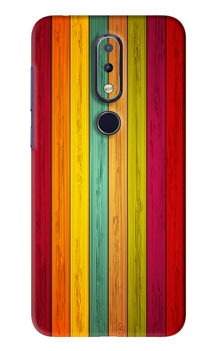 Multicolor Wooden Nokia 6 2017 Back Skin Wrap