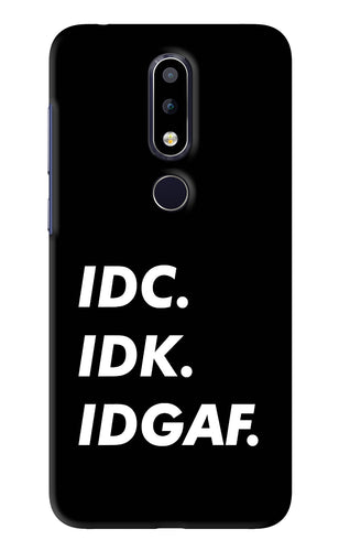 Idc Idk Idgaf Nokia 6 2017 Back Skin Wrap