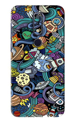 Space Abstract Nokia 6 2017 Back Skin Wrap