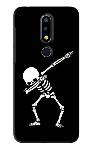 Dabbing Skeleton Art Nokia 6 2017 Back Skin Wrap