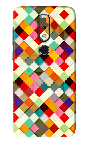 Geometric Abstract Colorful Nokia 6 2017 Back Skin Wrap