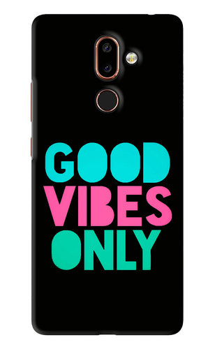 Quote Good Vibes Only Nokia 7 Plus Back Skin Wrap