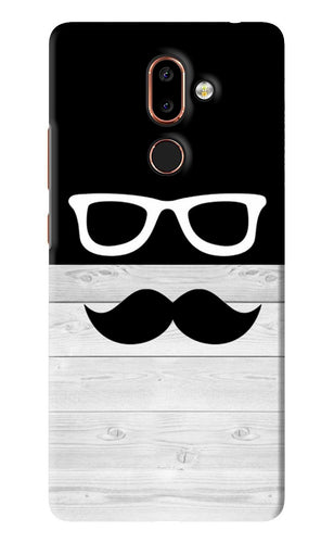 Mustache Nokia 7 Plus Back Skin Wrap
