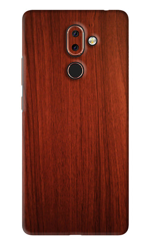Wooden Plain Pattern Nokia 7 Plus Back Skin Wrap