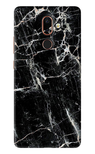 Black Marble Texture 1 Nokia 7 Plus Back Skin Wrap