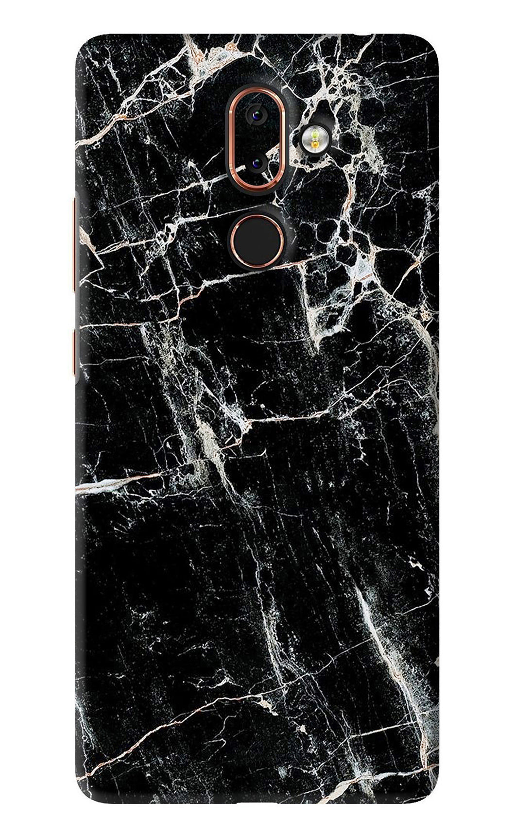 Black Marble Texture 1 Nokia 7 Plus Back Skin Wrap