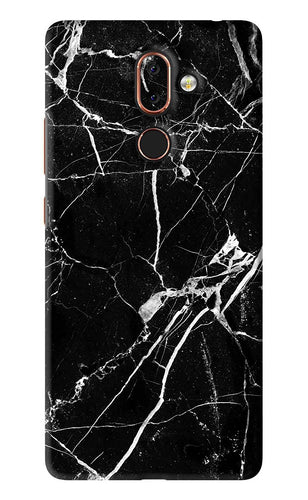 Black Marble Texture 2 Nokia 7 Plus Back Skin Wrap