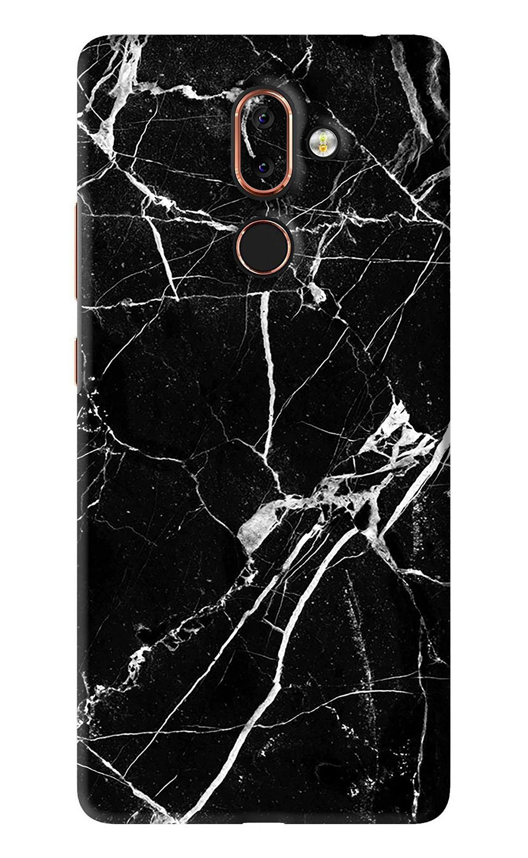 Black Marble Texture 2 Nokia 7 Plus Back Skin Wrap