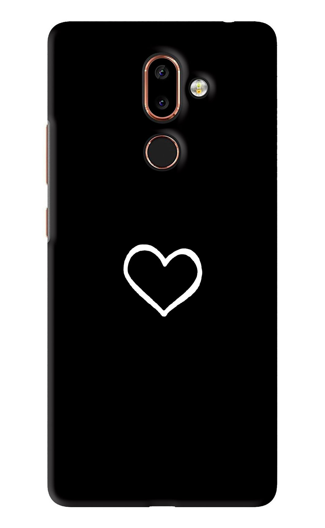 Heart Nokia 7 Plus Back Skin Wrap