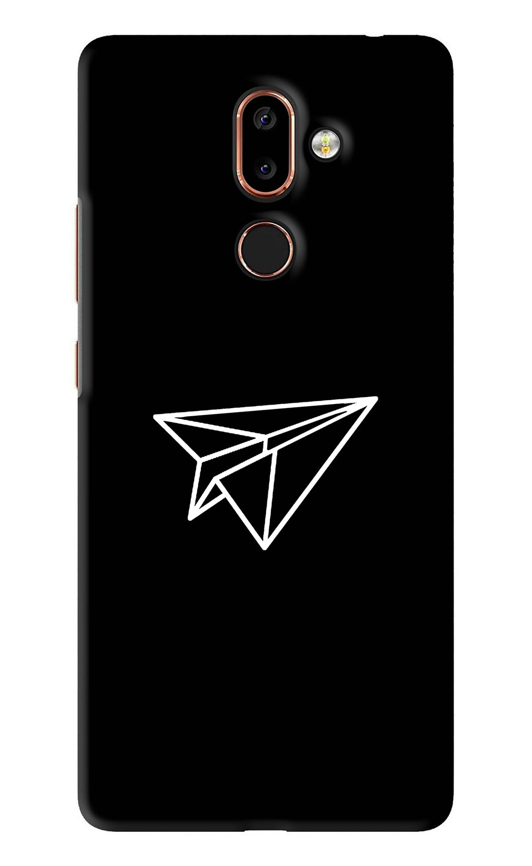 Paper Plane White Nokia 7 Plus Back Skin Wrap