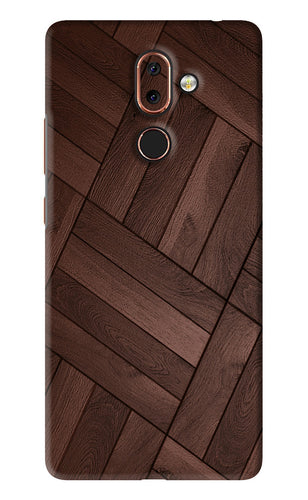 Wooden Texture Design Nokia 7 Plus Back Skin Wrap