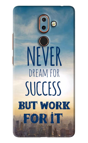 Never Dream For Success But Work For It Nokia 7 Plus Back Skin Wrap