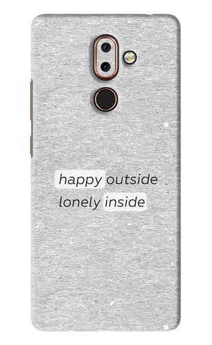 Happy Outside Lonely Inside Nokia 7 Plus Back Skin Wrap