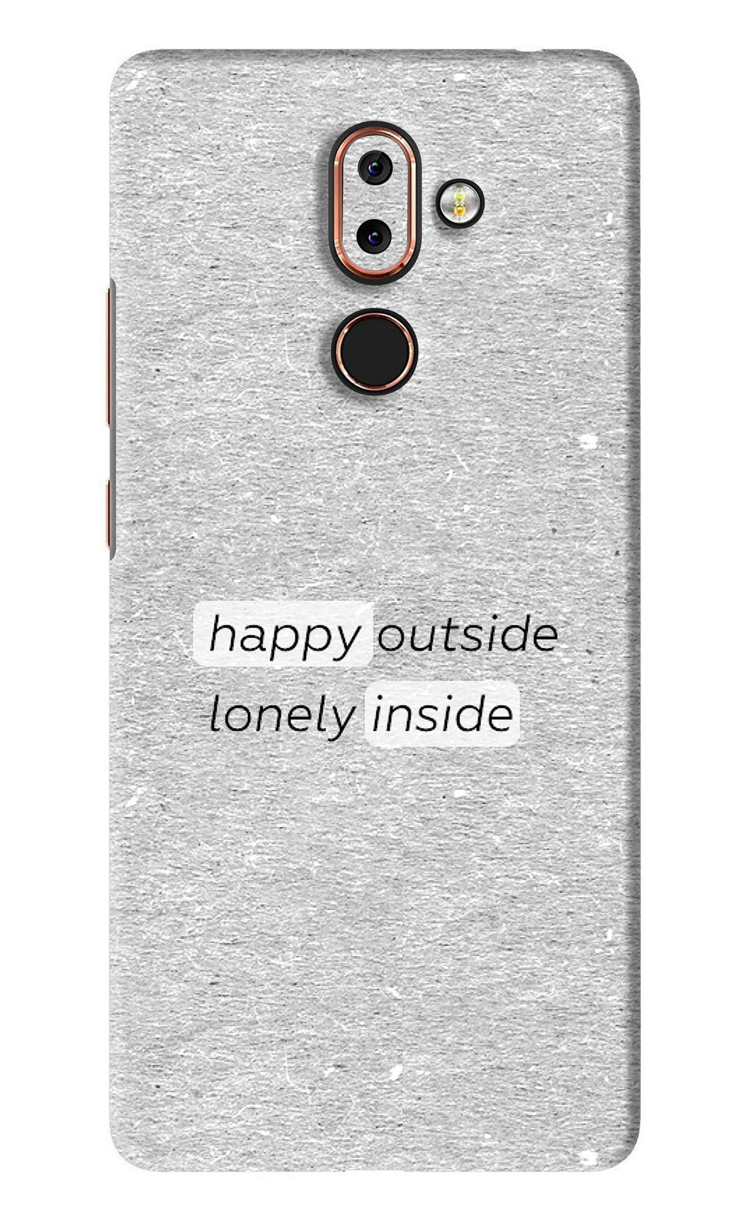 Happy Outside Lonely Inside Nokia 7 Plus Back Skin Wrap