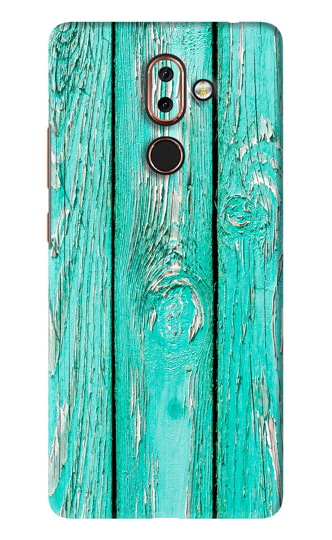 Blue Wood Nokia 7 Plus Back Skin Wrap