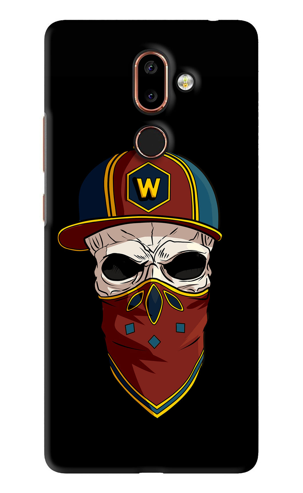 Skull Nokia 7 Plus Back Skin Wrap
