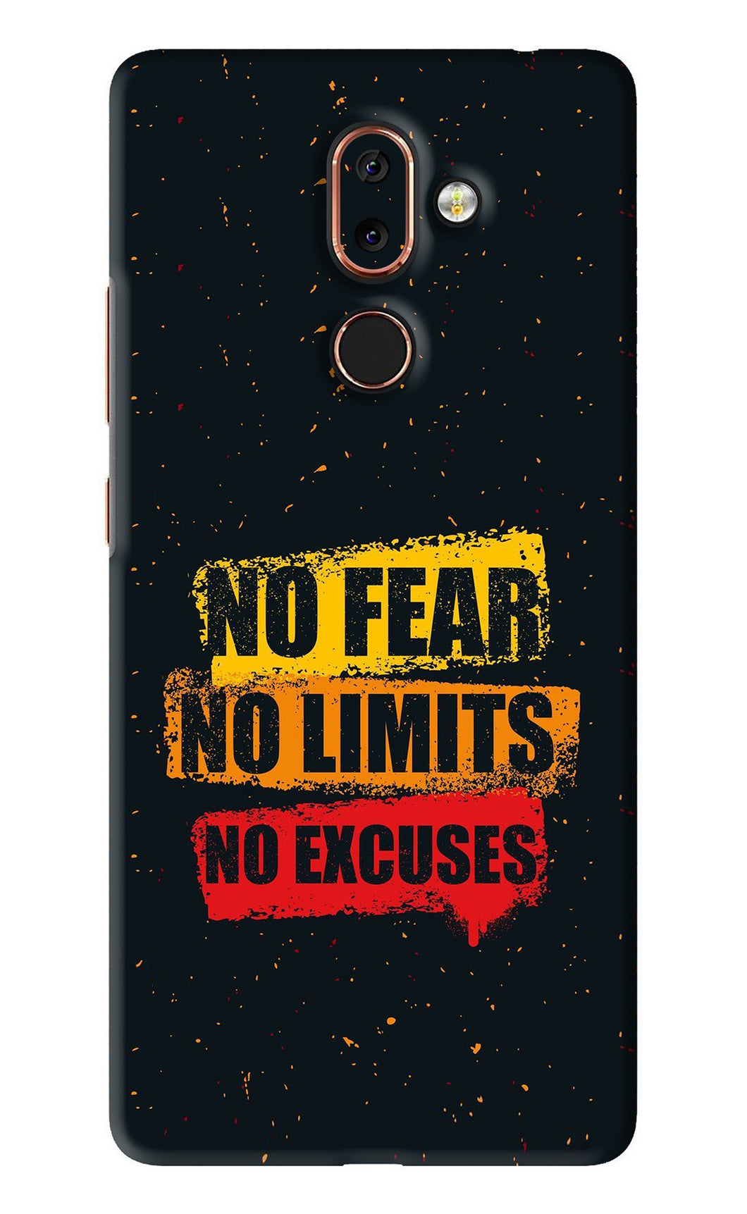 No Fear No Limits No Excuses Nokia 7 Plus Back Skin Wrap