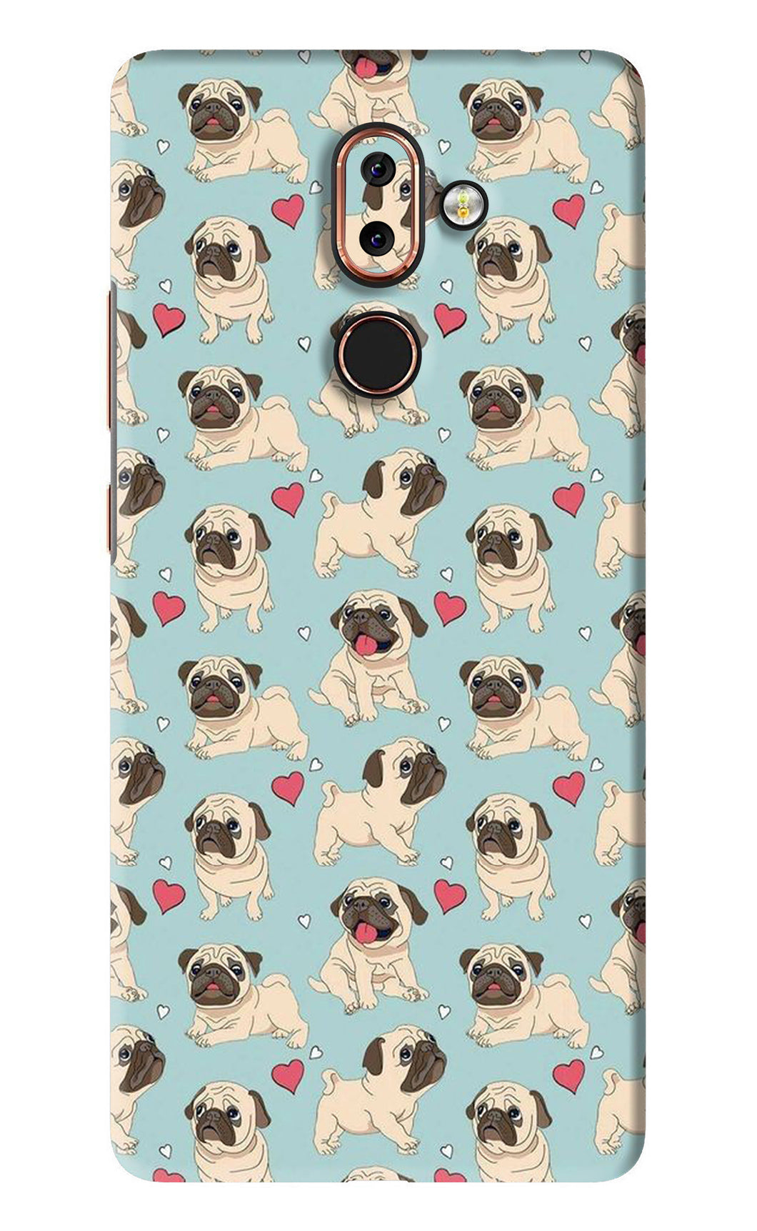 Pug Dog Nokia 7 Plus Back Skin Wrap