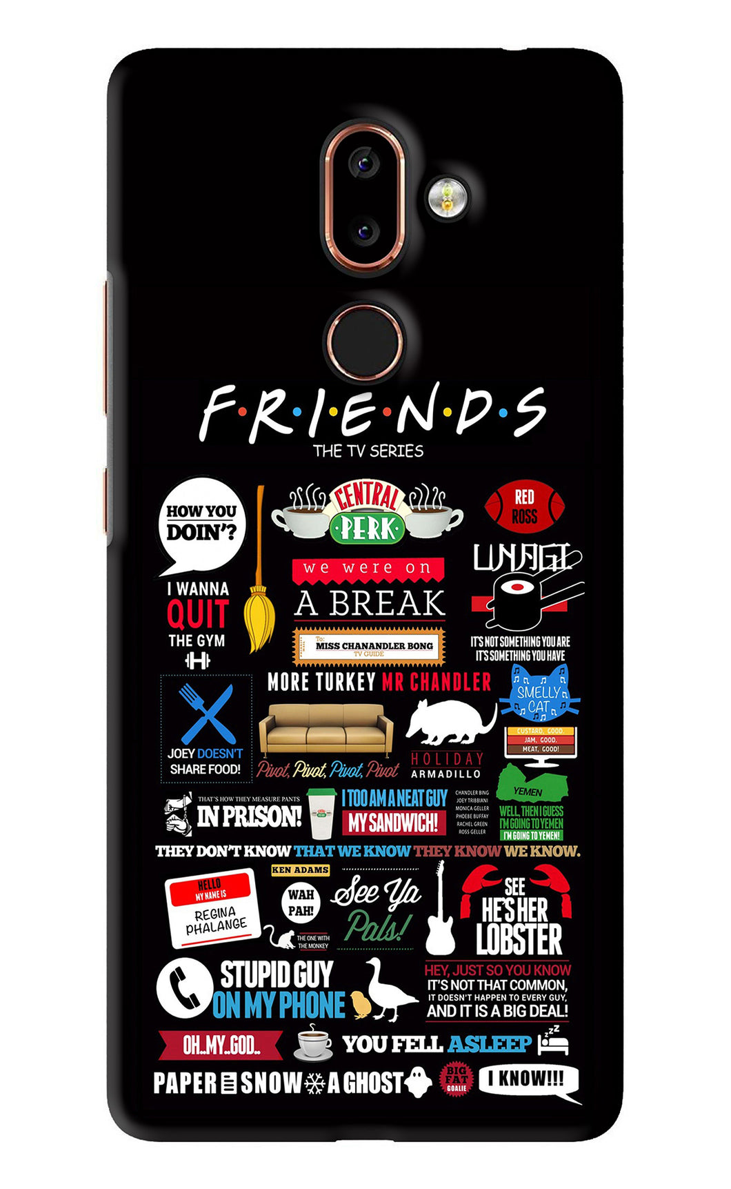 FRIENDS Nokia 7 Plus Back Skin Wrap