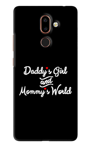 Daddy's Girl and Mommy's World Nokia 7 Plus Back Skin Wrap