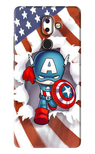 Captain America Nokia 7 Plus Back Skin Wrap