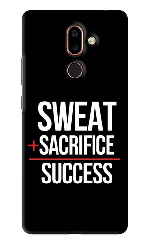 Sweat Sacrifice Success Nokia 7 Plus Back Skin Wrap