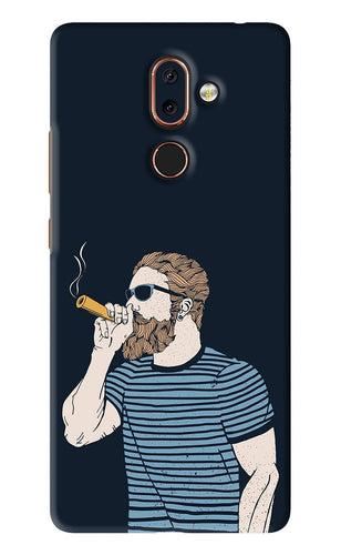Smoking Nokia 7 Plus Back Skin Wrap
