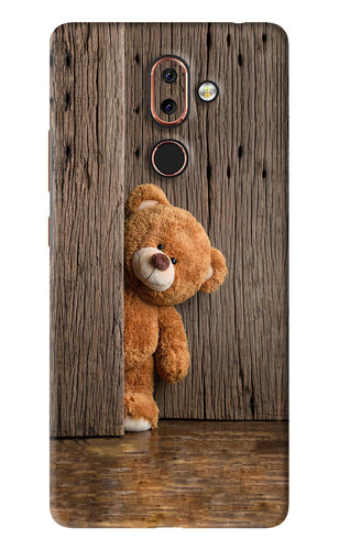 Teddy Wooden Nokia 7 Plus Back Skin Wrap