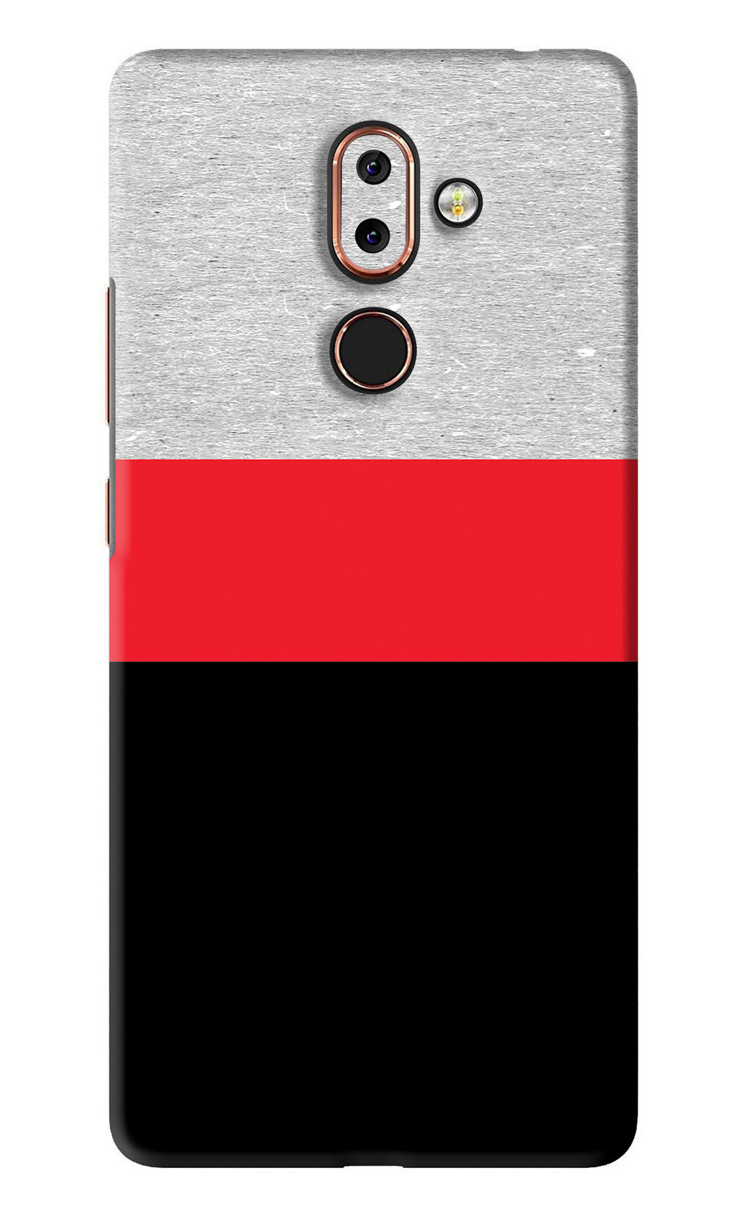 Tri Color Pattern Nokia 7 Plus Back Skin Wrap