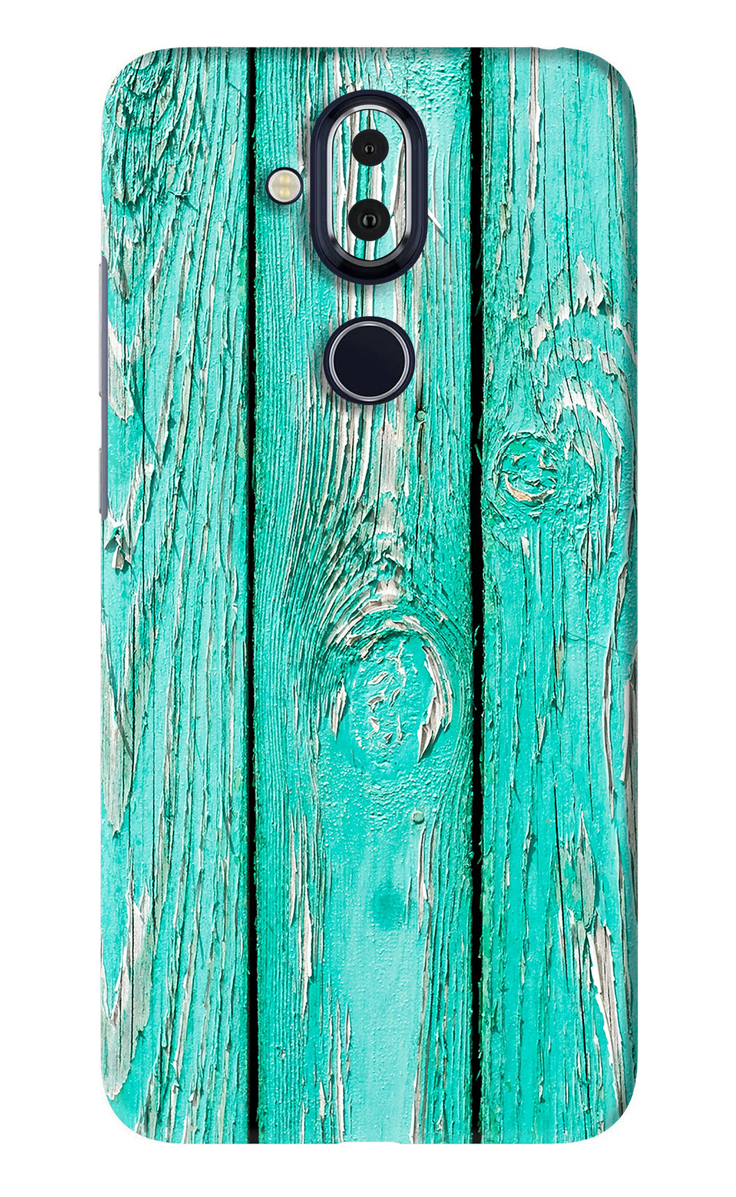 Blue Wood Nokia 8 Back Skin Wrap