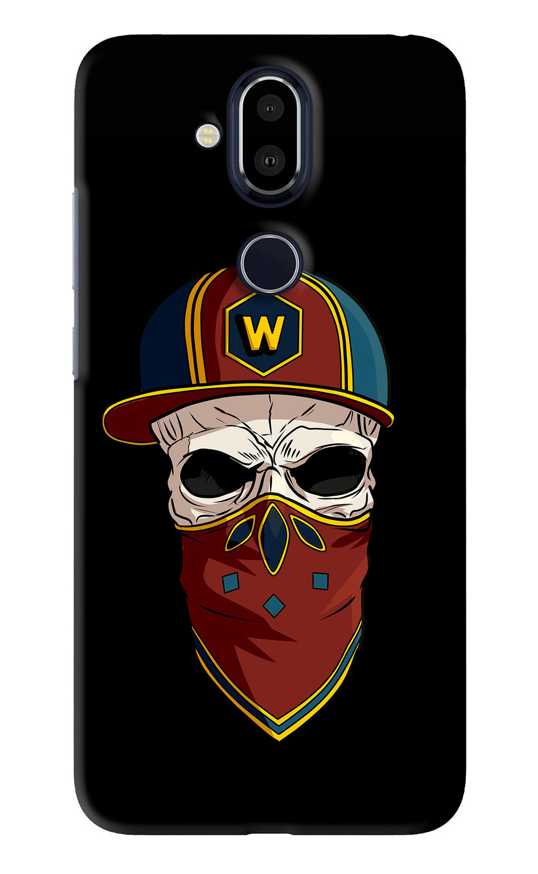 Skull Nokia 8 Back Skin Wrap